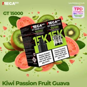 MEGABAR GT15000 Vorgefüllte Pods – Juicy Peach (2+10ml)