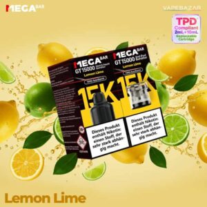 MEGABAR GT15000 Vorgefüllte Pods – Kiwi, Passionsfrucht, Guave (2+10ml)