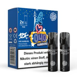 187 - POD - 040 Hamburg 2% Nikotin (2er Pack)