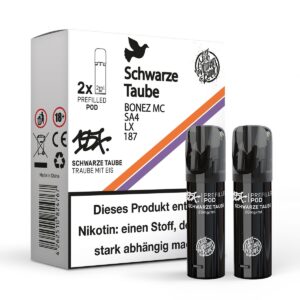 187 - POD - Schwarze Taube 2% Nikotin (2er Pack)