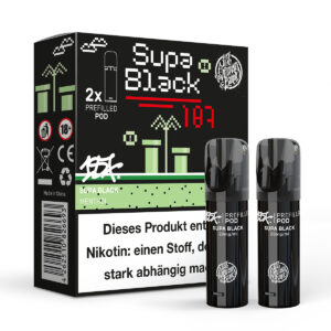 187 – POD – Supa Black 2 % Nikotin (2er-Pack)