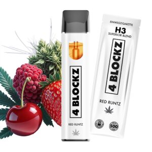 4 Blockz H3 Vape - Red Runtz 1ml