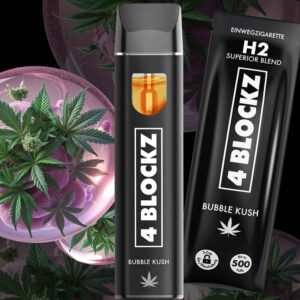 4 Blockz H2 Vape - Bubble Kush 1ml
