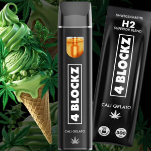 4 Blockz H2 Vape - Cali Gelato 1ml