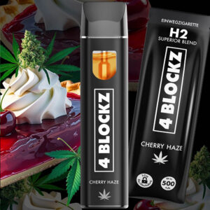 4 Blockz H2 Vape - Cherry Haze 1ml
