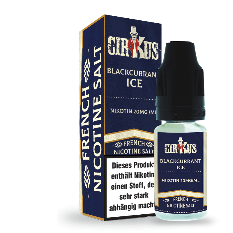 Blackcurrant Ice Nikotinsalz Liquid Authentic CirKus