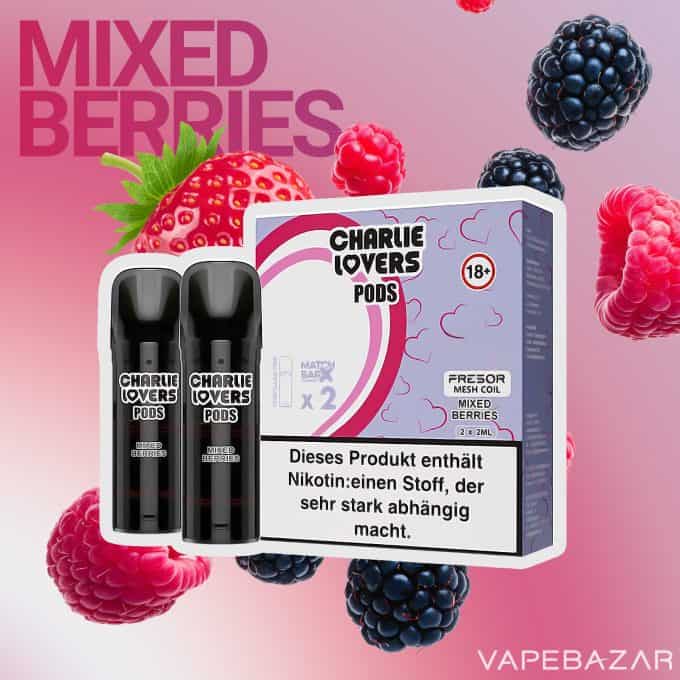 Charlie Lovers Pods – Gemischte Beeren (2er Pack)