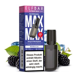 Elfbar Max – Brombeereis – 10 ml Liquid-Pod