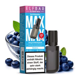 Elfbar Max – Blaubeere – 10 ml Liquid Pod