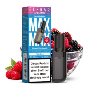 Elfbar Max – Tripple Berry – 10 ml Liquid Pod