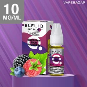 Elfliq Nikotinsalz Liquid 10ml – Blaubeere, Sauer, Himbeere 10mg/ml Nikotin