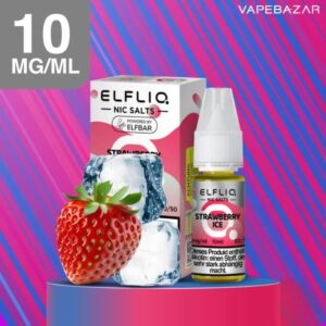 Elfliq Nikotinsalz Liquid 10ml – Erdbeereis 10mg/ml Nikotin
