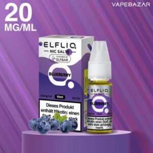 Elfliq Nikotinsalz Liquid 10ml – Blaubeere 20mg/ml Nikotin