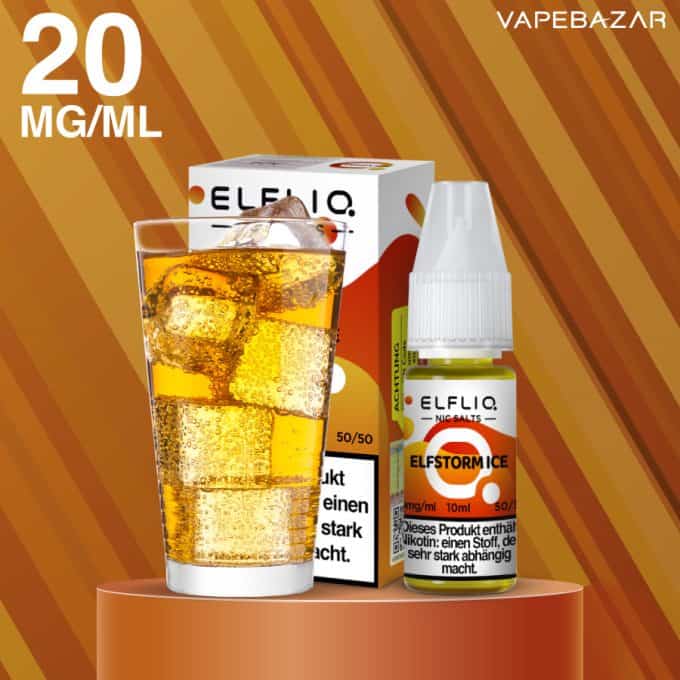 Elfliq Nikotinsalz Liquid 10ml – Elfstorm Ice 20mg/ml Nikotin