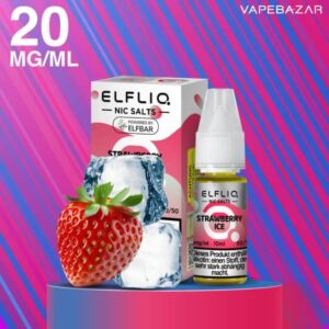 Elfliq Nikotinsalz Liquid 10ml – Erdbeereis 20mg/ml Nikotin
