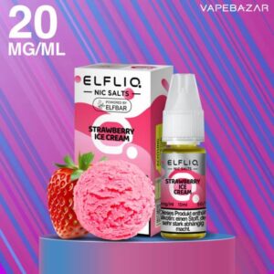 Elfliq Nikotinsalz Liquid 10ml – Erdbeereis 20mg/ml Nikotin