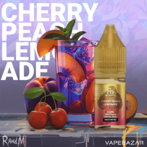 RandM Tornado Liquid – Kirsch-Pfirsich-Limonade – Nikotinfrei