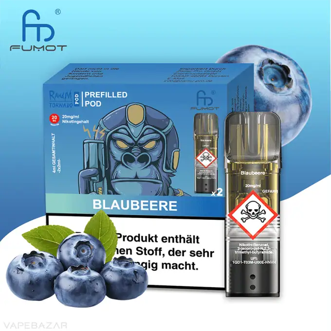 RandM Tornado Pods – Blaubeere (2er Pack)