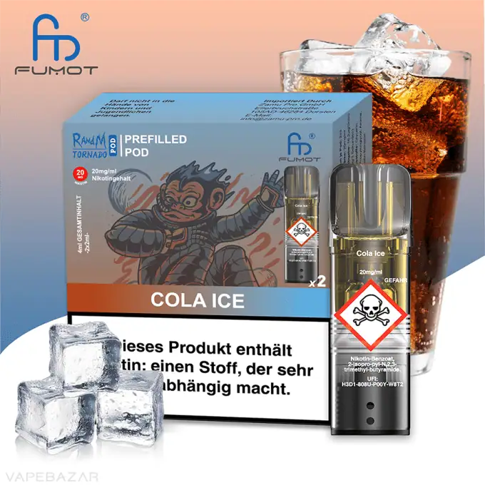 RandM Tornado Pods – Cola Ice (2er Pack)
