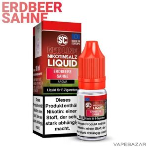 SC Red Line Nikotinsalz Liquid – Erdbeere Sahne