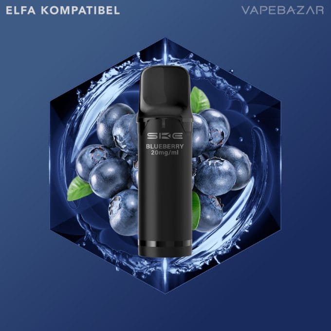 SKE Crystal 800 Pro Pods – Blaubeere (2er Pack)