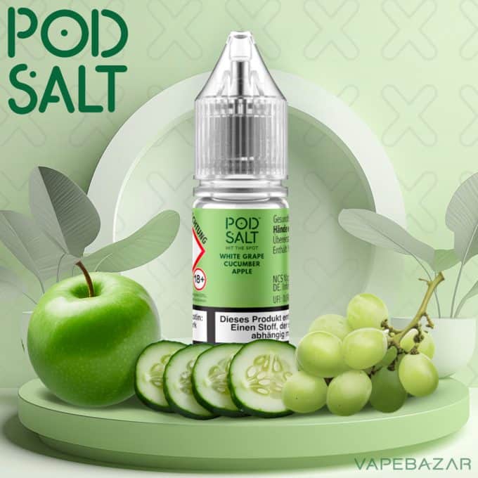 Pod Salt X Nikotinsalz Liquid – Weiße Traube Gurke Apfel
