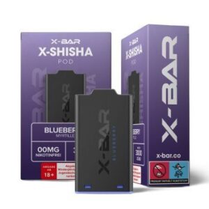 X-Bar – X-Shisha – Pod – Blaubeere (0mg/ml – Nikotinfrei)
