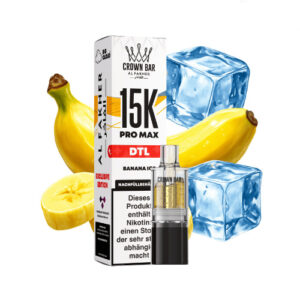 Al Fakher - Crown Bar 15K Pro Max DTL Pod - Bananeneis 10ml
