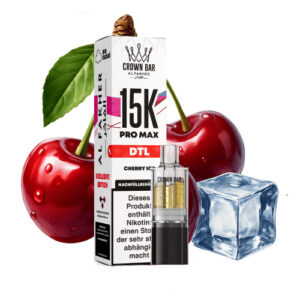 Al Fakher - Crown Bar 15K Pro Max DTL Pod - Kirscheis 10ml