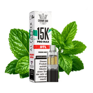 Al Fakher - Crown Bar 15K Pro Max DTL Pod - Frische Minze 10ml