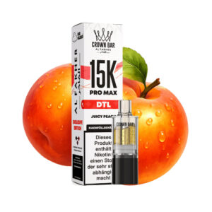 Al Fakher - Crown Bar 15K Pro Max DTL Pod - Saftiger Pfirsich 10ml