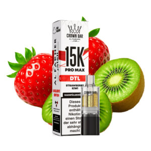 Al Fakher – Crown Bar 15K Pro Max DTL Pod – Erdbeer-Kiwi 10 ml