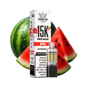 Al Fakher – Crown Bar 15K Pro Max DTL Pod – Wassermelone 10 ml
