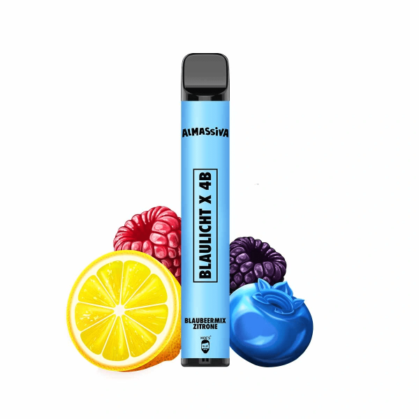 Al Massiva - Vape Einweg E-Zigarette - Blaulicht x 4B 1,7% Nikotin