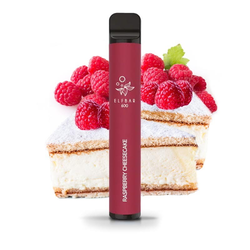 Elfbar 600 - Einweg E-Zigarette - Raspberry Cheesecake 2% Nikotin