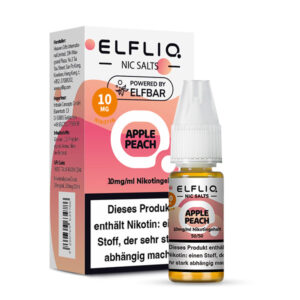 Elfliq - Apfel-Pfirsich Nikotinsalz Liquid 10ml | 10mg/ml