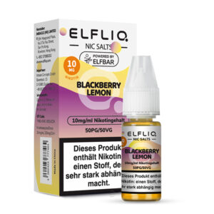 Elfliq - Blackberry Lemon Nikotinsalz Liquid 10ml | 10mg/ml