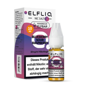 Elfliq - Blaubeere Sauer Himbeere Nikotinsalz Liquid 10ml | 10mg/ml