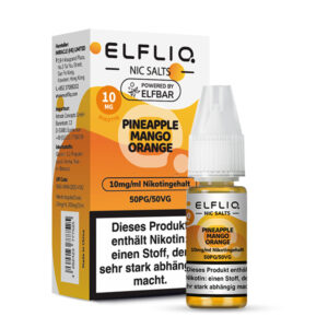Elfliq - Ananas Mango Orange Nikotinsalz Liquid 10ml | 10mg/ml