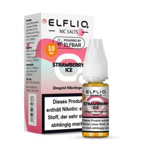 Elfliq - Strawberry Ice Nikotinsalz Liquid 10ml | 10mg/ml