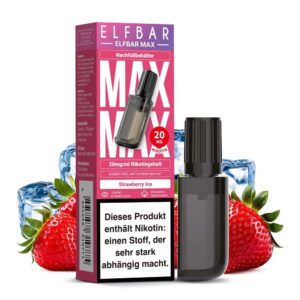 Elfbar Max – Erdbeereis – 10 ml Liquid Pod