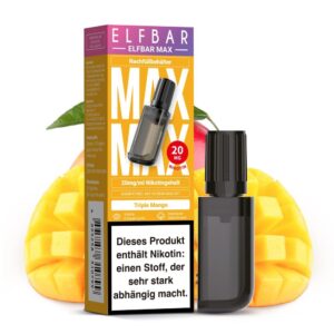 Elfbar Max – Dreifache Mango – 10 ml Liquid Pod