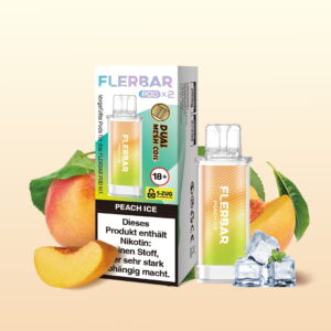 Flerbar Pod – Peach Ice 2 % Nikotin (2 Pods)