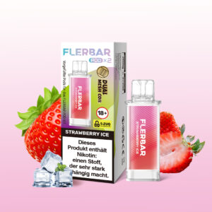 Flerbar Pod – Erdbeereis 2 % Nikotin (2 Pods)