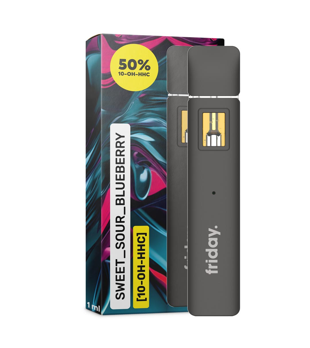 Friday 10-OH-HHC Vape - Süß-saure Blaubeere 1 ml