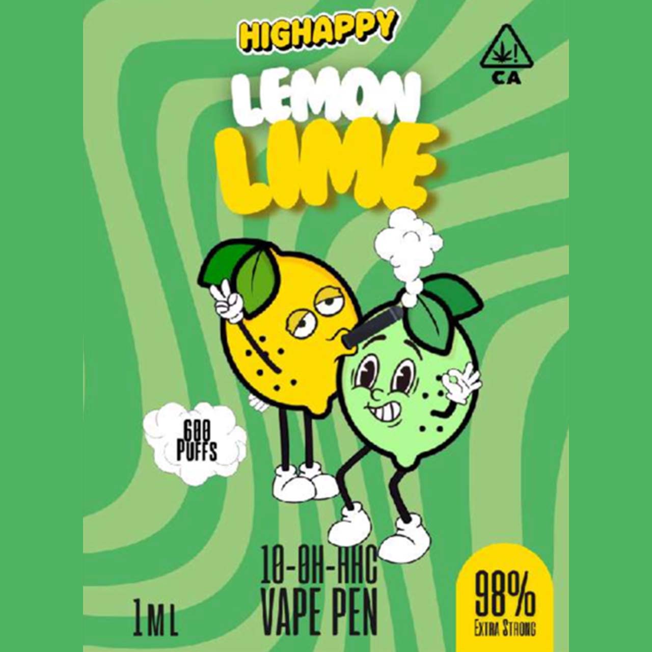 Highappy 10-OH-HHC Vape - Zitrone-Limette 1ml