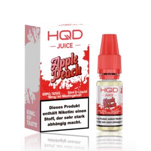 HQD Juice - Apfel-Pfirsich-Liquid 10ml | 18mg/ml
