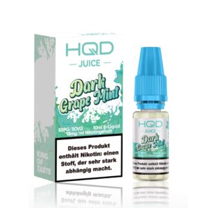 HQD Juice - Dunkle Traubenminze Liquid 10ml | 18mg/ml