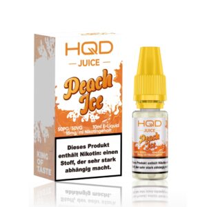 HQD Juice - Pfirsicheis-Liquid 10ml | 18mg/ml