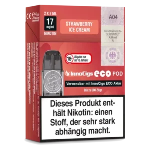 Innocigs Eco Pod – Erdbeereis – 2er Pack